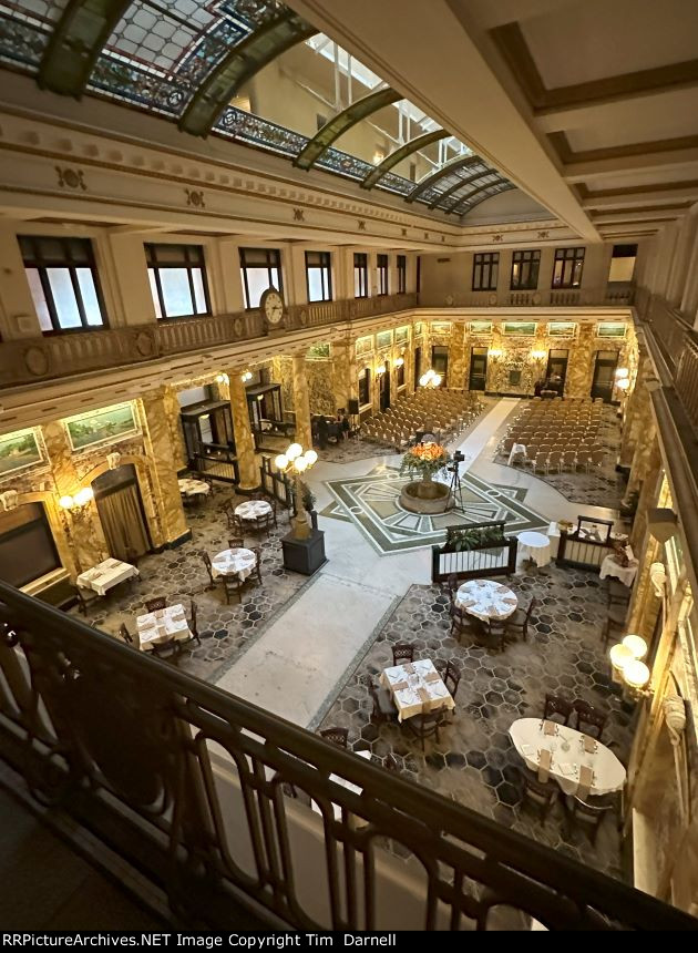 Inside the former DL&W station, now a Radisson Hotel